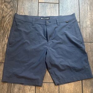 Travis Mathew Dark Blue Flat Front Shorts
